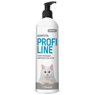 Шампунь для тварин ProVET Профілайн з кератином для довгошерстих кішок 300 мл (4823082422036) зображення 1