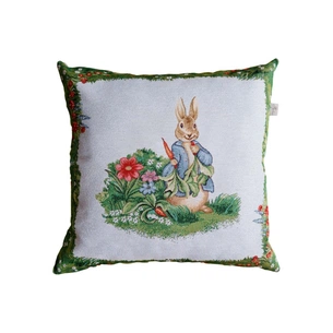 Наволочка Прованс гобеленова декоративна Заєць з морквою Галявина 45х45 см (034242) зображення 1