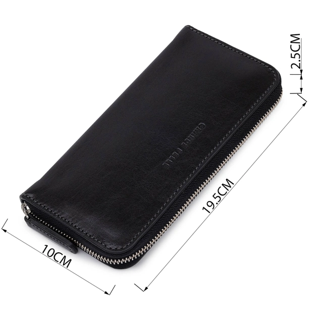 Кошелек Grande Pelle На молнии Черный (11562) - изображение 3