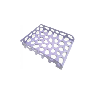 Лоток для паперів Optima горизонтальний пластик, бузковий (O36343) зображення 1