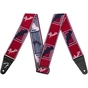 Ремінь для гітари Fender Strap 2" Weighless Monogrammed Red/White/Blue (230249) - зменшене зображення 1