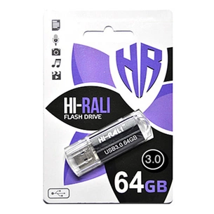 USB флеш накопичувач Hi-Rali 64GB Corsair Series Black USB 3.0 (HI-64GB3CORBK) зображення 1