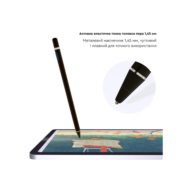 Стилус AirOn AirPen для ємнісного дисплею Black (6126755803223) - picture 6