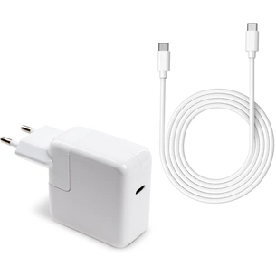 Блок живлення до ноутбуку Vinga Apple 30W 5V3A/9V3A/12V2.4A/14.5V2A/ 18V1.5A/20V1.5A USB-C (VPA-30-APP-C) зображення 1
