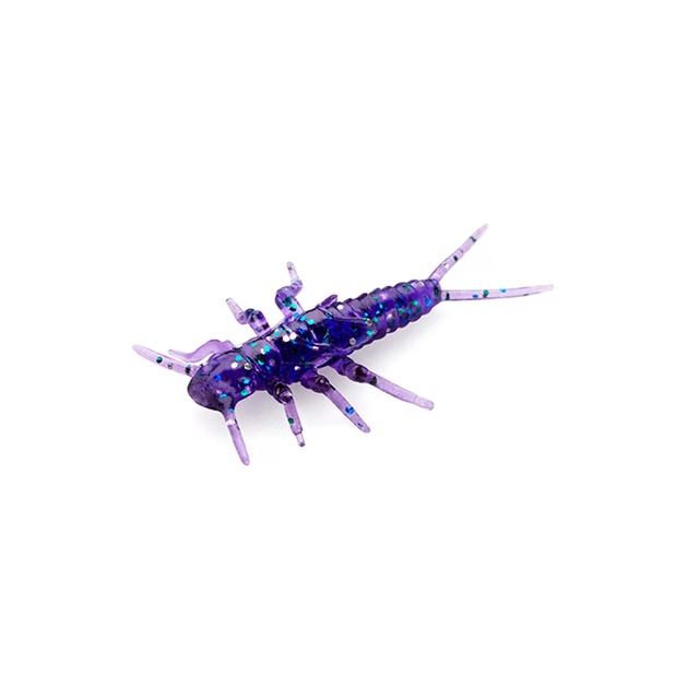 Силикон рыболовный FishUP Stonefly 0.75" 060 - Dark Violet/Peacock&Silver (12шт/уп) (1864.04.98) - изображение 1