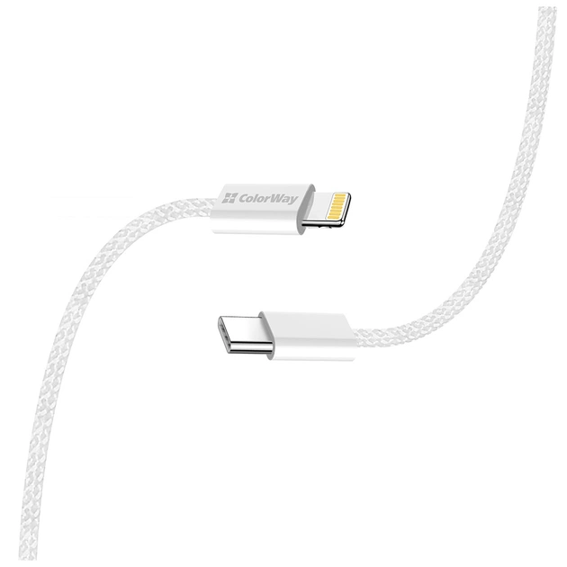 Дата кабель USB-C to Lightning 1.0m 27W grey ColorWay (CW-CBPDCL061-GR) - picture 6