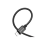 Дата кабель USB 2.0 AM to Lightning 1.0m 2.4A nylon BX87 black BOROFONE (6974443389005) - зменшене зображення 4