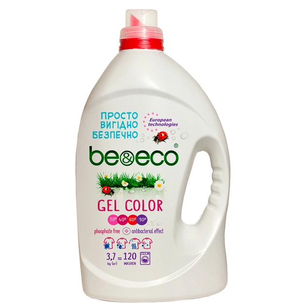 Гель для прання Be&Eco Color 3.7 л (4820168433603) - зображення 1