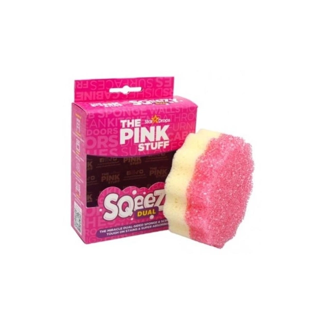 Губка для прибирання The Pink Stuff Sqeezy Dual Sided Двостороння 1 шт. (5060033823453) - зображення 1