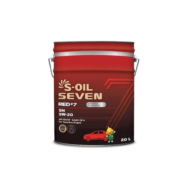 Моторна олива S-OIL SEVEN RED 7 SN 5W-20, 20л (SRSN52020) - изображение 1