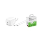 Зарядний пристрій Belkin 2xUSB-C PD67W GaN PPS + cable USB-C to USB-C 2.0m white (WCH020KQ2MWH-B6) - зменшене зображення 5