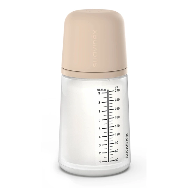 Бутылочка для кормления Suavinex Zero. Zero Beige 270 мл, средний поток (308419) - изображение 2