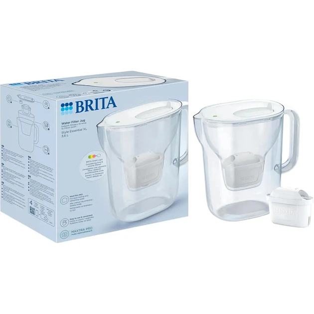 Фільтр-глечик Brita Style Essential XL MXPro 3.6л з картриджем білий (1058045) - зображення 13
