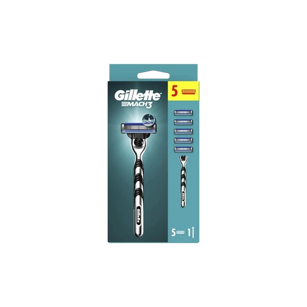 Бритва Gillette Mach3 з 5 змінними картриджами (7702018610181) - picture 2