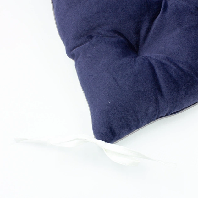 Подушка на стілець MirSon 28-0006 Navy blue Velvet 50х50 см (2200006275794) - picture 2