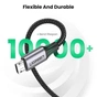 Дата кабель USB 2.0 AM to Micro 5P 2.0m US290 Aluminum Braid Black Ugreen (60148) - зменшене зображення 6