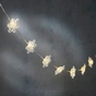 Гірлянда Luca Lighting Сніжинка, струна, 1,3 м, класична біла, 10 LED 2AA, таймер (8720967822874) - зменшене зображення 1