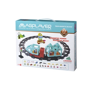 Конструктор Magplayer Потяг 77 ел. (MPH2-77) зображення 1