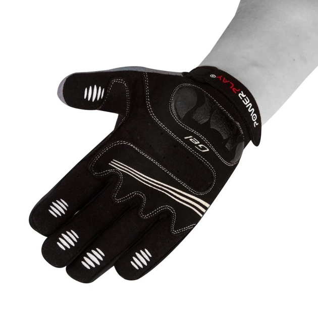 Велорукавиці PowerPlay 6556 Grey S (6556_S_Grey) - зображення 3