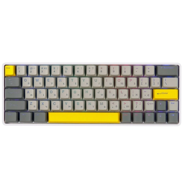 Клавиатура Epomaker EP64 60 Mulan Switch Hot-Swap RGB Wireless/Bluetooth/USB UA White (EP64-W-M) - изображение 1