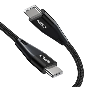 Дата кабель USB-C to USB-C 1.2m USB4.Gen 3 40 Gbps 240W Choetech (XCC-1040) picture 1