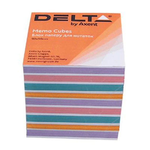 Бумага для заметок Delta by Axent "COLOR" 90Х90Х80мм, unglued (D8025) - изображение 1