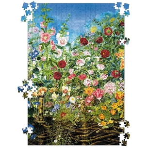 Пазл UkrainianPuzzles Квіти за тином. Катерина Білокур изображение 1
