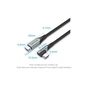 Дата кабель USB-C to USB-C 1.0m 5A 90° corner aluminum gray Vention (TAKHF) - зменшене зображення 2