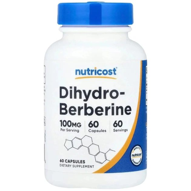Вітамінно-мінеральний комплекс Nutricost Дигідроберберін, 100 мг, Dihydroberberine, 60 капсул (NCS57237) - зображення 1