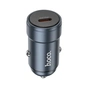 Зарядний пристрій HOCO Z57 USB-C PD30W car charger metal gray (6942007633048) - зменшене зображення 1