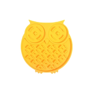 Посуд для собак WahoPet licky mat килимок-годівниця 15х16 см (жовта) (2700000021118) зображення 1