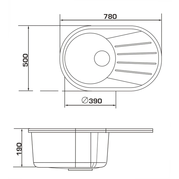 Мойка кухонная GRANADO MURCIA grafito (gr1709) - изображение 9