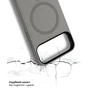 Чохол до мобільного телефона BeCover FIBRA ArcLine MagSafe Apple iPhone 17 Pro Gray (715384) - зменшене зображення 7