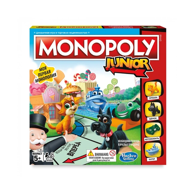 Настольная игра Hasbro Моя первая Монополия (6115834) - изображение 1