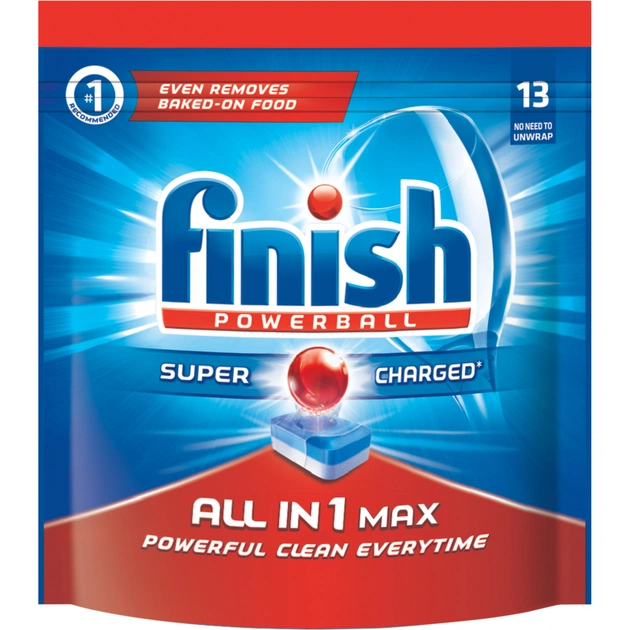 Таблетки для посудомийних машин Finish All in 1 Max 13 шт. (5900627067057) - изображение 1
