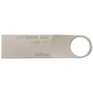 USB флеш накопичувач Kingston 32GB DataTraveler SE9 G2 Metal Silver USB 3.0 (DTSE9G2/32GB) зображення 1