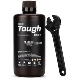 Фотополімерна смола ELEGOO Resin Tough black 1кг (50.103.0271) зображення 1