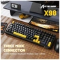 Клавіатура Attack Shark X98 RGB Wireless/Bluetooth/USB UA Star Black (X98SB_AS) - зменшене зображення 4