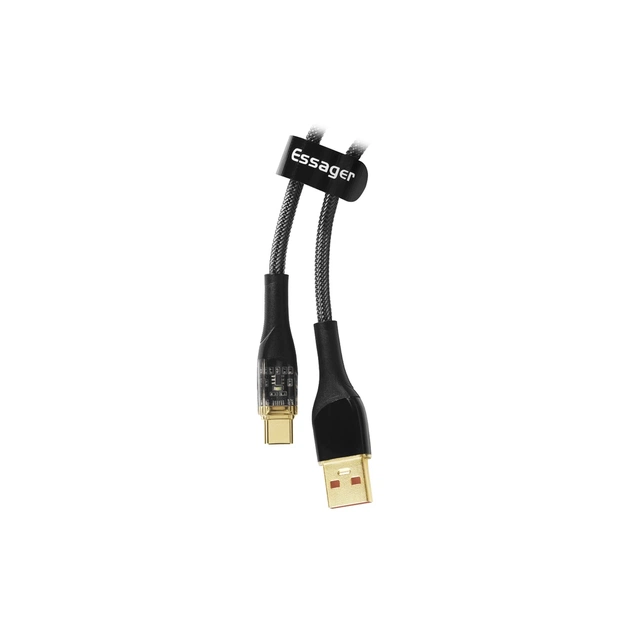 Дата кабель USB 2.0 AM to USB-C 2.0m 7A black Essager (EXCT-XJA01-P) - зображення 1
