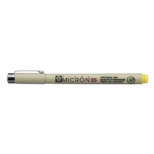 Лайнер Sakura Pigma Micron (0.5) 0,45 мм Жовтий (084511370050) зображення 1