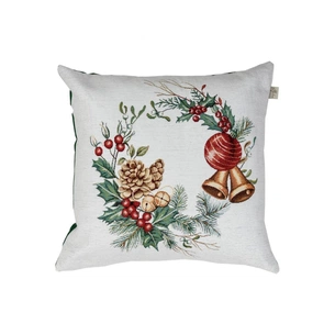 Наволочка Прованс гобеленова з велюром Зимове місто 45х45см Віночек (4823093450417) зображення 1