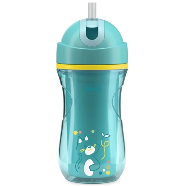 Поїльник-непроливайка Chicco Sport Cup 266 мл. від 14 місяців (бірюзова) (06991.25) - зображення 1