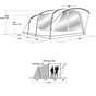 Намет Outwell Oakwood 5 Green (928822) - зменшене зображення 9