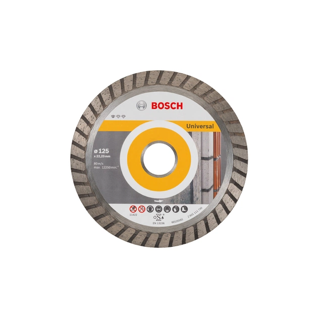 Круг відрізний Bosch Standard for Universal Turbo 125-22.23 (2.608.602.394) - зображення 1