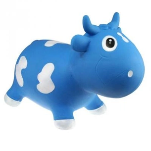 Стрибун KidzzFarm Коровка Белла голубая с белым (с насосом) Milk Cow Bella (KFMC130103) зображення 1