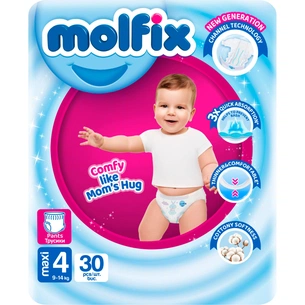 Підгузки Molfix Трусики 4 maxi 9-14 кг 30 шт (8690536842629) зображення 1