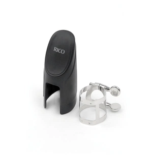 Лігатура для саксофонів D'Addario Rico Ligature & Cap For Soprano Sax Nickel-Plated (RSS1N) изображение 1