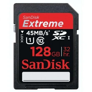 Карта пам'яті SanDisk 128GB SDXC Extreme Plus Class 10 UHS-I (SDSDXS-128G-X46) зображення 1