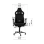 Крісло ігрове GT Racer X-0712 Shadow Black - уменьшенное изображение 12