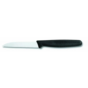Кухонний ніж Victorinox Standart 8 см, с волнистым лезвием, черный (5.0433) зображення 1